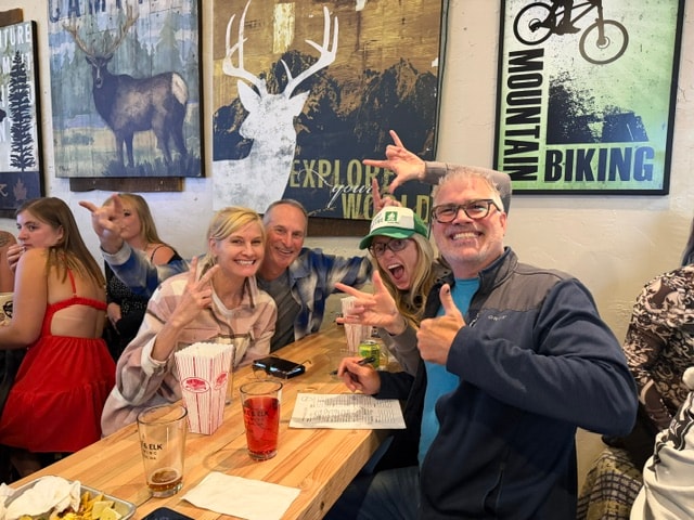 Happy guests at Mule & Elk Brewing Co.